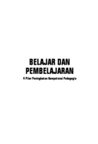 Image of BELAJAR DAN PEMBELAJARAN 4 PILAR PENINGKATAN KOMPETENSI (PDF)